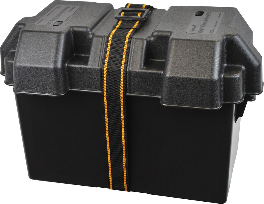 Attwood 90671 Power Guard Battery Box, Black, Fits Group 27M
