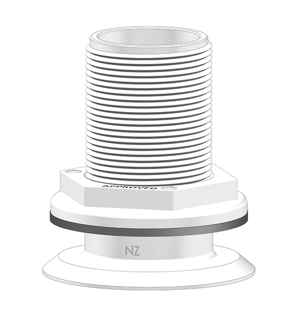 Thru-hull Recessed 1.25" (31.8mm) NPS White