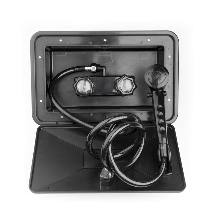 Dura Faucet DF-SA170-BK Exterior Shower & Box Kit, Black