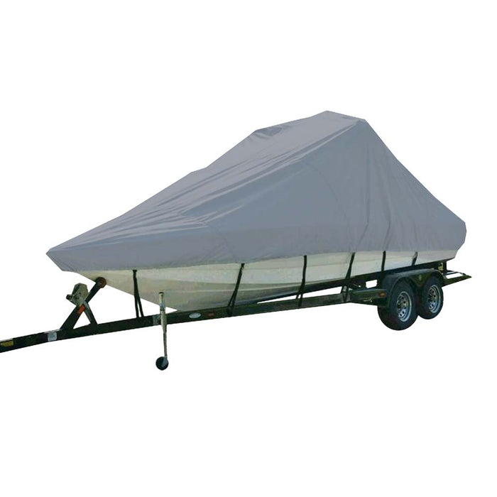 Cubierta especial para embarcaciones Carver Sun-DURA® para barcos de esquí de competición intraborda de 21.5 pies con torre y plataforma de baño - Gris