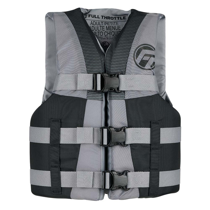 Chaleco salvavidas de nailon para adolescentes Full Throttle - Gris/Negro
