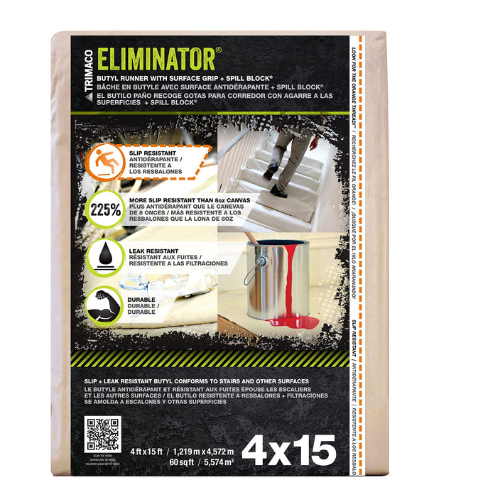 Trimaco 80328 Dropcloth, Butyl 4' X 15'