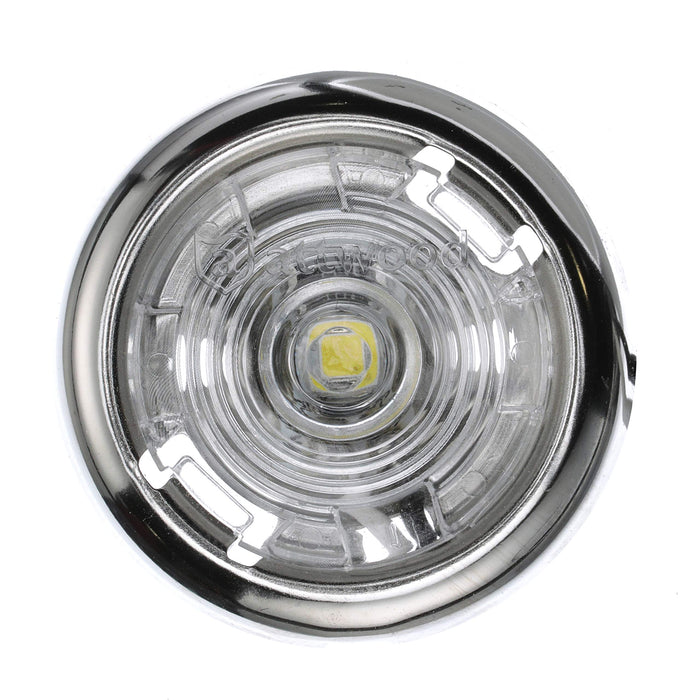 Attwood 6342SS7 1-1/2" White Interior/Exterior Light w/SS Bezel