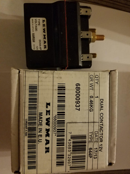Lewmar 68000937 12V Sealed Contactor for CPX1, CPX2, CPX3, V1, V2, V3