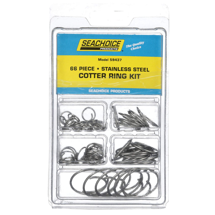 Seachoice KP5573SC Stainless Steel Cotter Ring Kit 66 Piece