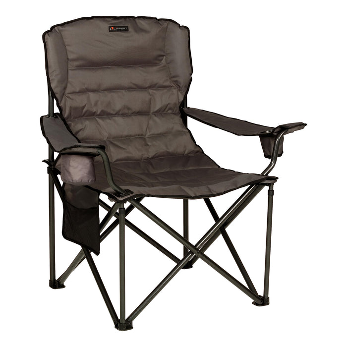 Lippert 2023053729 Campfire Deluxe Folding Chair, Mossy Oak Bottomland Camo, 500lb Capacity