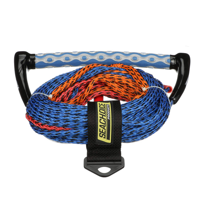 Seachoice 86733 3-Section Water Ski or Wakeboard Rope, 75', 13" Handle w/ Textured EVA Grip