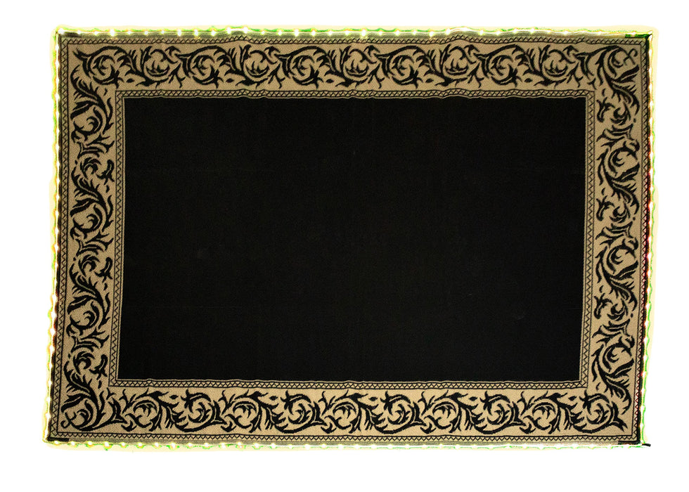 Ming's Mark RA811WL Mings Mark Reversible Mat w/110V LED Lights, 8' x 11', Black/White