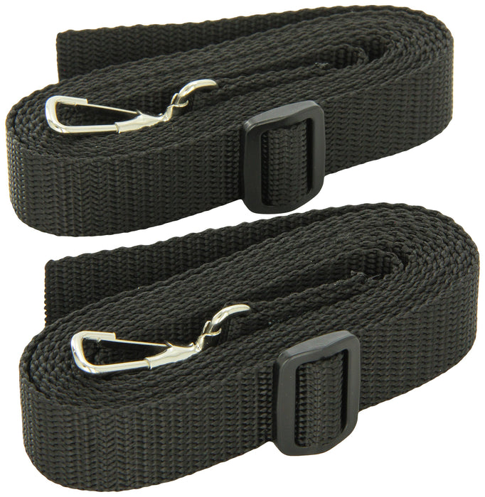 Epco BIM8BLK Bimini Top Strap -Black 2/Pk