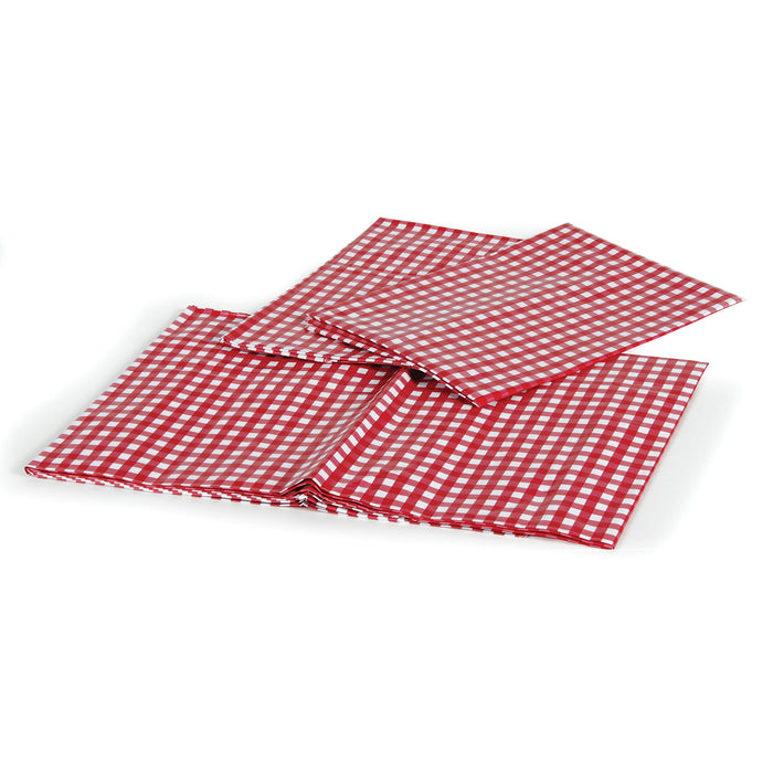 Camco 51021 Tablecloth & Bench Cover Set, Red/White Check