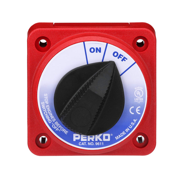 Seachoice 11561 Battery Select Switch, Compact, Disconnect Isolator Cutoff, 12 -50V