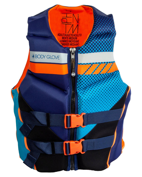 Body Glove Vests 23224BLUORGXL Mens Phantom Evoprene Vest, Blue/Orange, XLarge