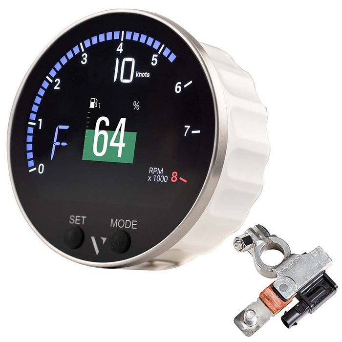 Veratron 85mm (3-3/8") VMH-35 Multifunction Gauge with Battery Sensor