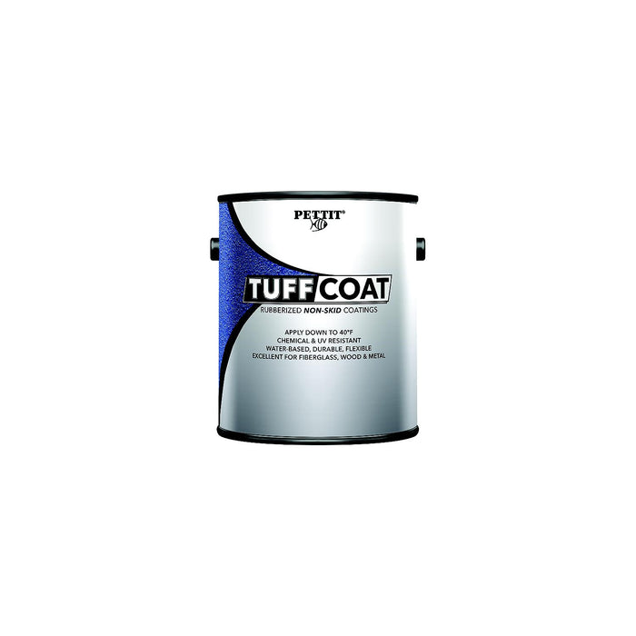 Pettit 1322906TC Tuff Coat Rubberized Non-Skid Coating, Medium Texture Submersible, Bikini Blue Gal.