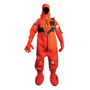 Mustang Neoprene Cold Water Immersion Suit with Harness - Red