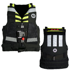 Mustang Swift Water Rescue Vest - Fluorescent Yellowith Green/Black - Universal