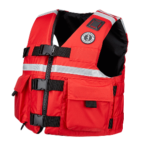 Mustang SAR Vest with SOLAS Reflective Tape - Red - Large