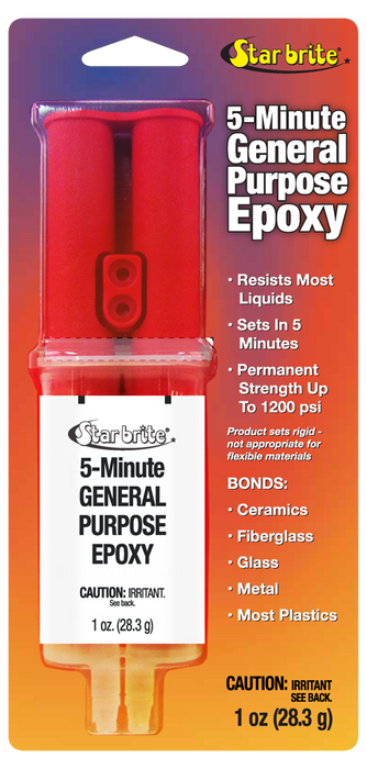 Starbrite 93401 Epoxy Syringe Clear