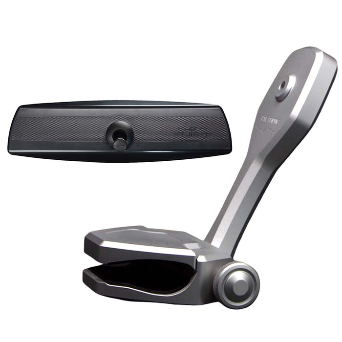 Kit de espejo y soporte PTM Edge con espejo VR-140 PRO y ZXR-320 (plateado)