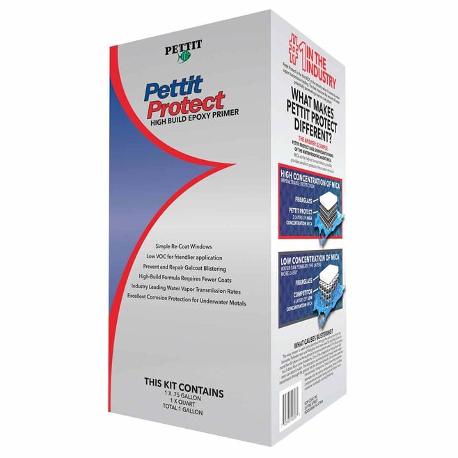 Pettit 14100/1410106 Protect High Build Epoxy Priming System-White, Gal