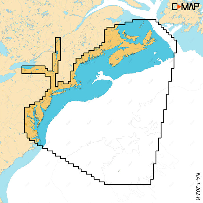 C-MAP REVEAL™ X: de Nueva Escocia a la bahía de Chesapeake