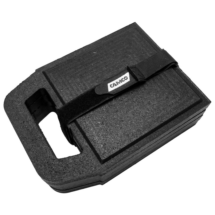 Almohadillas estabilizadoras Camco de goma para gato - 6,2" x 6,2" (paquete de 4)