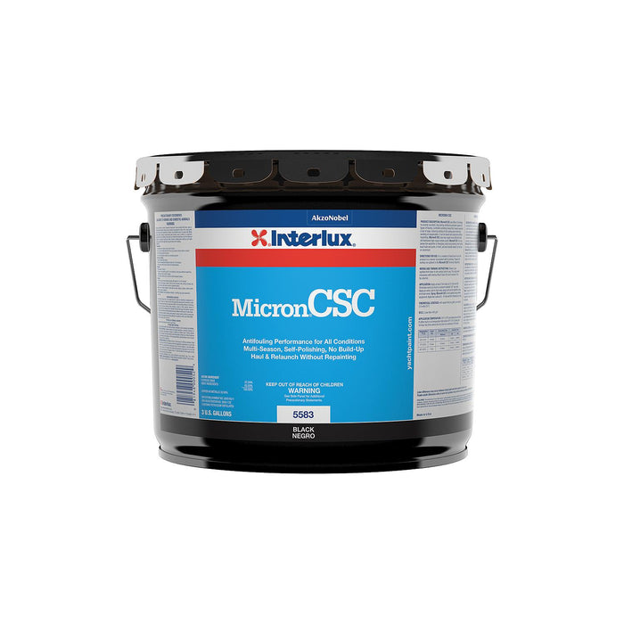 International Paint Y5583/3 Micron CSC Bottom Paint, Black 3-Gal Pail