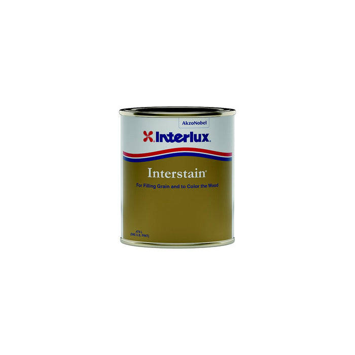 International Paint Y573/PT Interstain Wood Filler, Cc Dark Red Mahogany, Pt., 12/case