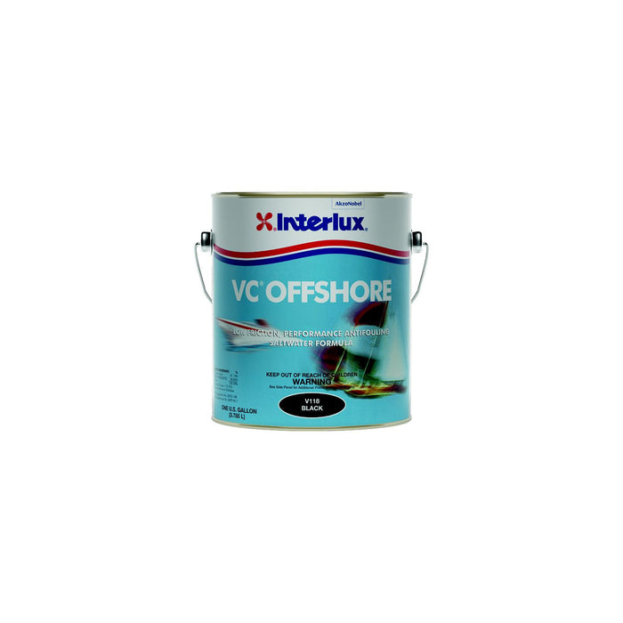 International Paint V118/1 VC Offshore Bottom Paint, Black Gal.