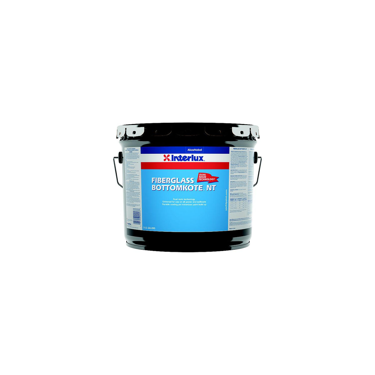 International Paint YBB379/3 Fiberglass Bottomkote NT Bottom Paint, Bl ...