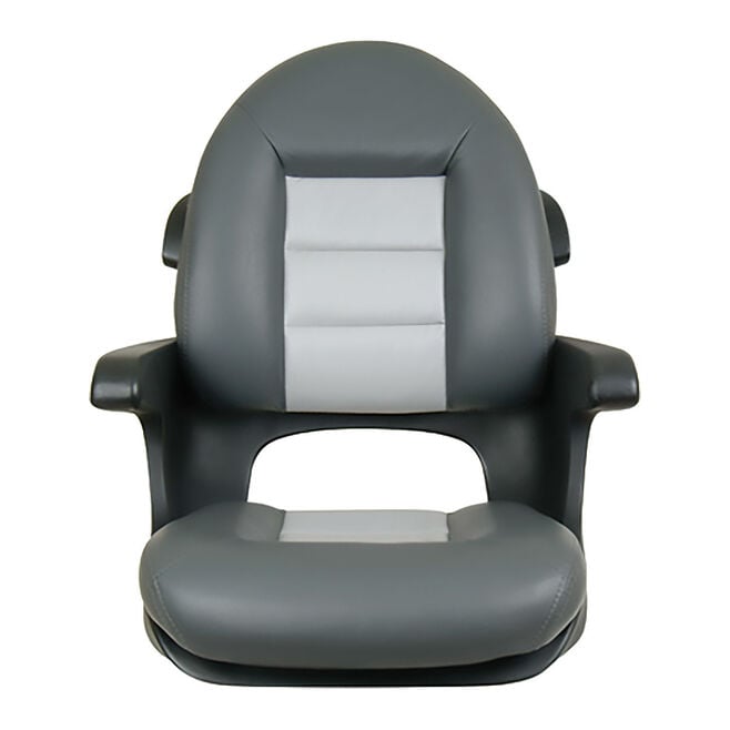 Tempress 57017 Elite Helm High Back Seat, Black Shell, Charcoal/Grey Cushions