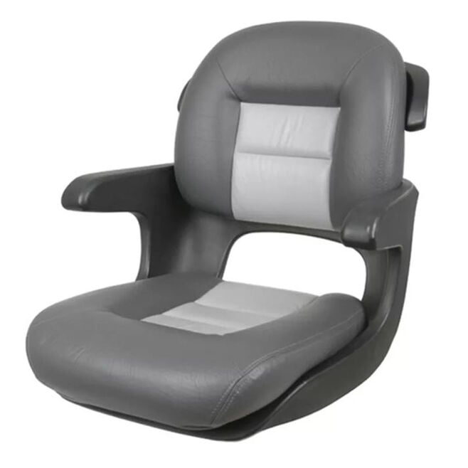 Tempress 57027 Elite Helm Low Back Seat, Black Shell, Charcoal/Grey Cushions