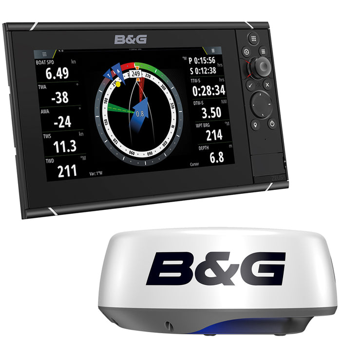 Paquete de radar multifunción para navegación B&amp;G Zeus™ 3S 12 Combo HALO20+ de 20" con domo de radar (sin puerto de salida de video HDMI)