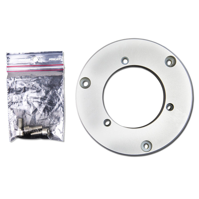 Placa base circular Lopolight para luces de montaje horizontal - Aluminio - Plateado