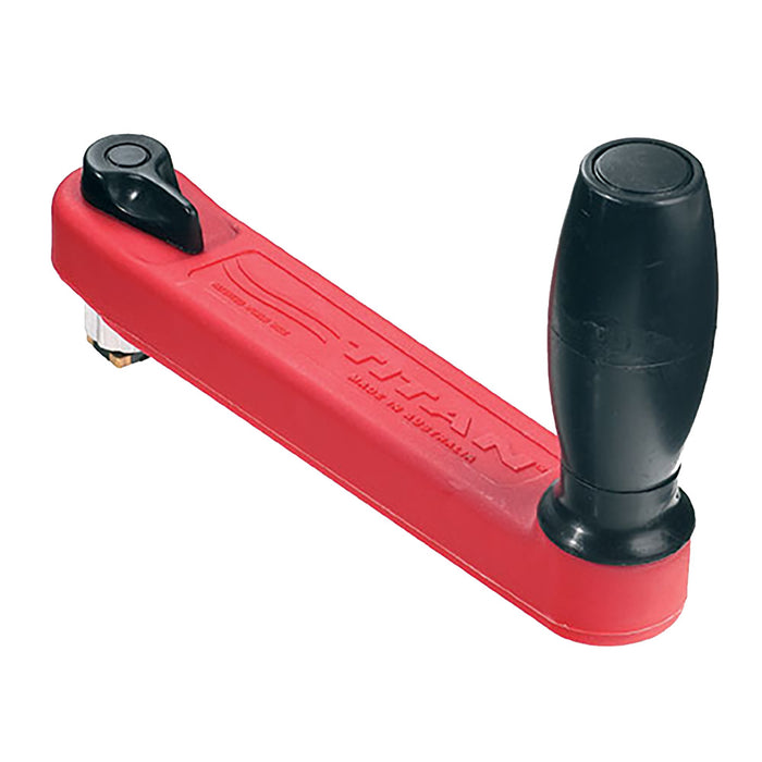 Manija de cabrestante con bloqueo Titan rojo Lewmar de 10"