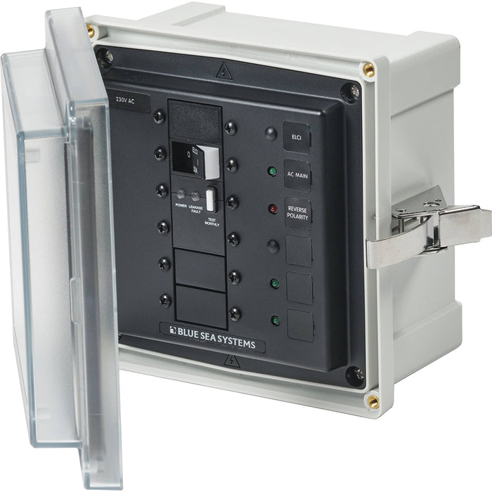 Blue Sea 3123 - SMS Panel Enclosure w/ELCI (32A) &amp; 3 Blanks - 230V AC