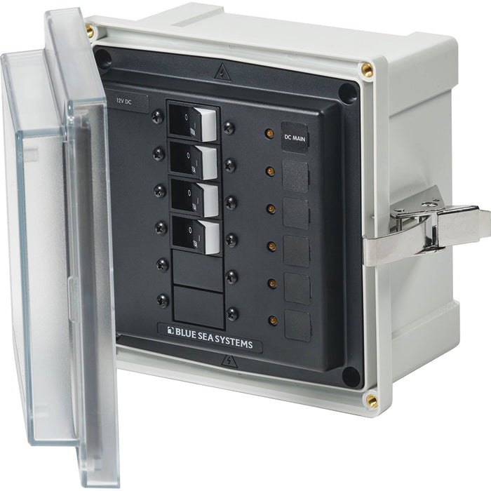 Blue Sea 3133 - SMS Panel Enclosure with Main & 3 Branch (12/24V) - 12/24V DC