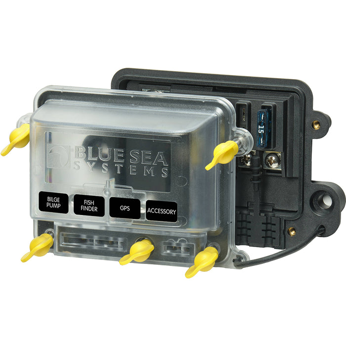 Blue Sea 5056100 - Water Resistant ST-Blade Fuse Block with Cover