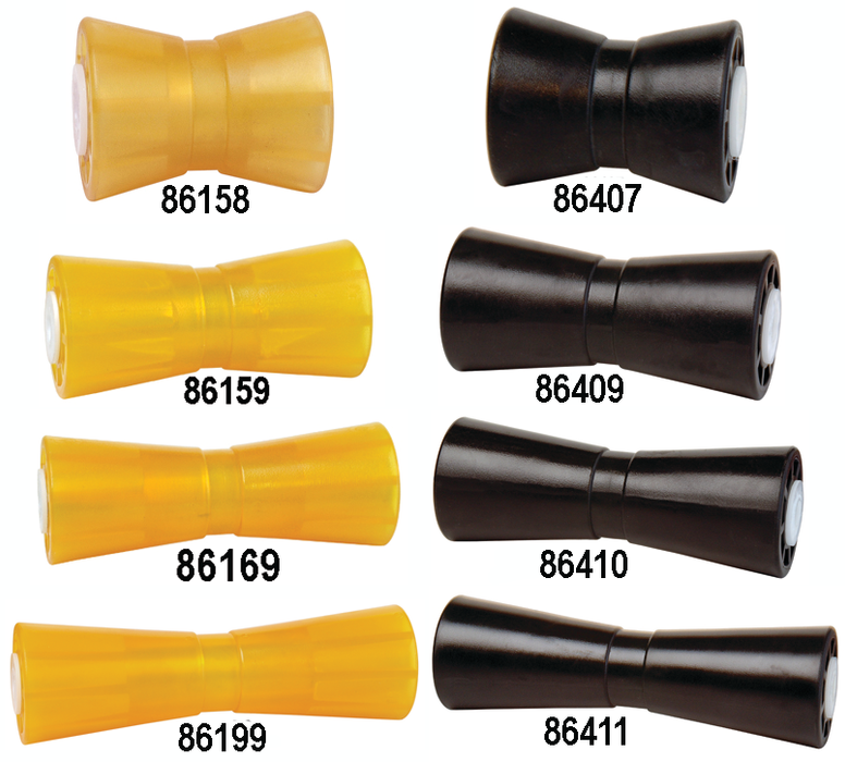 Tie Down Engineering 86410 Hull Sav'r Poly Vinly Black Roller