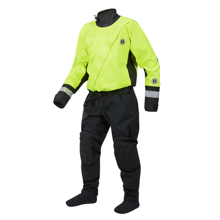 Mustang Survival MSD57602-251-XL Mustang Water Rescue Dry Suit Fluorescent, Yellow Green-Black XL
