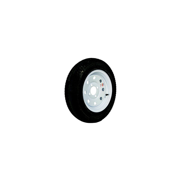 Loadstar Tires 30675 Bias Tire & Wheel (Rim) Asm K353, 480-12 4 Hole 6 Ply, White w/o Stripes, Modular