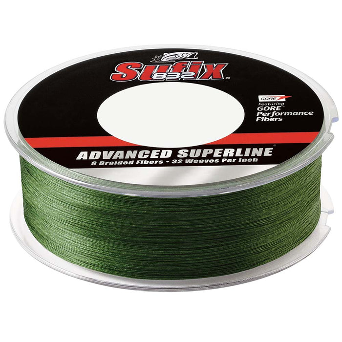 Sufix 832 Braid - 40 lb - Verde de baja visibilidad - 600 yardas
