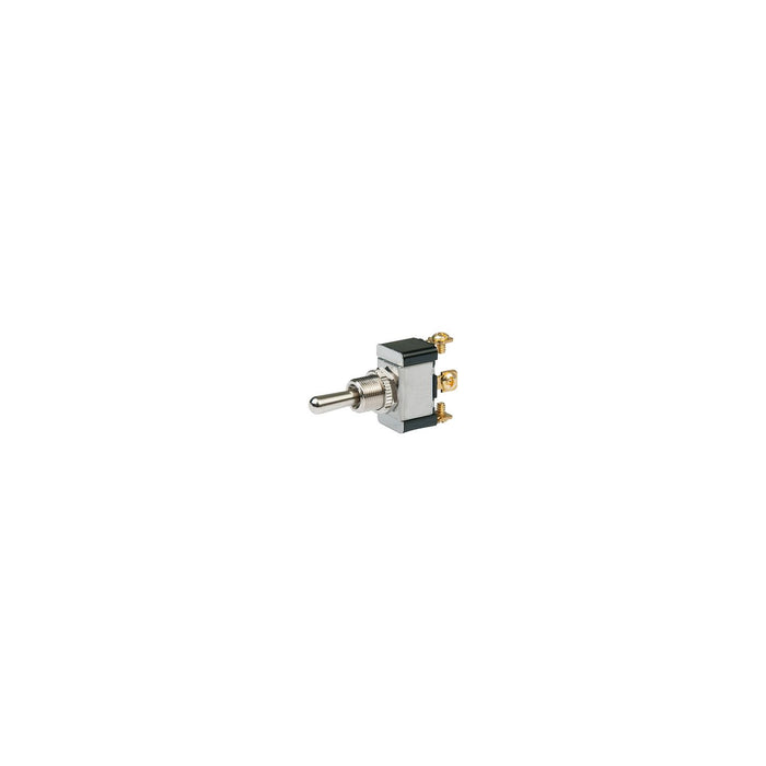 BEP 1002025 Chrome Plated Toggle Switch, Off-On, SPST, #6–32 Screw Terminals