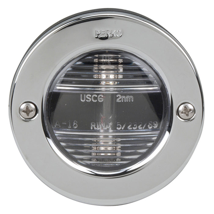 Perko 0946DP1STS Luz de popa de montaje vertical 12 VCC con bisel STS