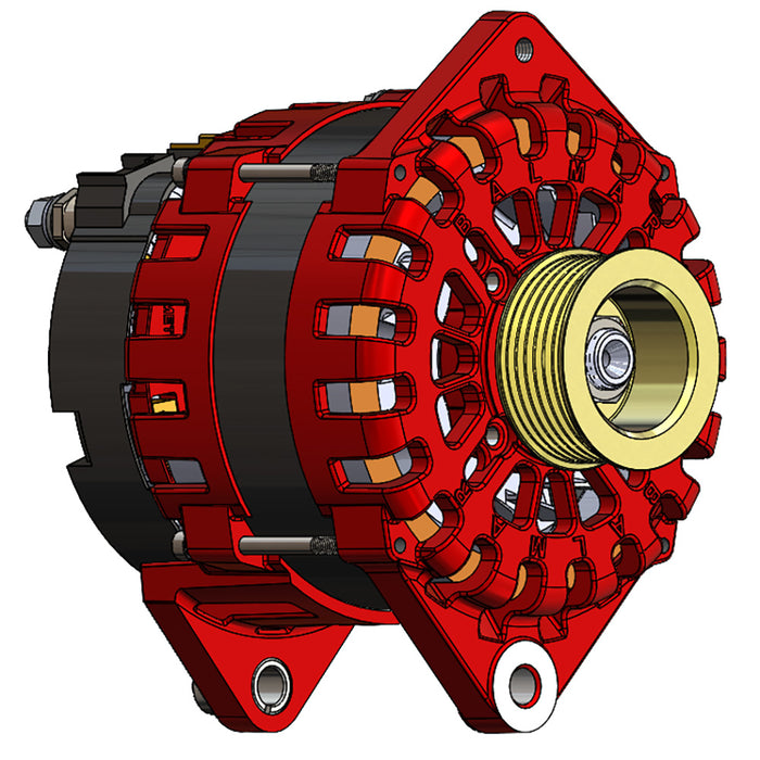 Balmar XT-CR-250-K6 Alternator 250 AMP 12V 3.15" Dual Ft Saddle K6 Pulley f/, Yanmar Commmon Rail Engines