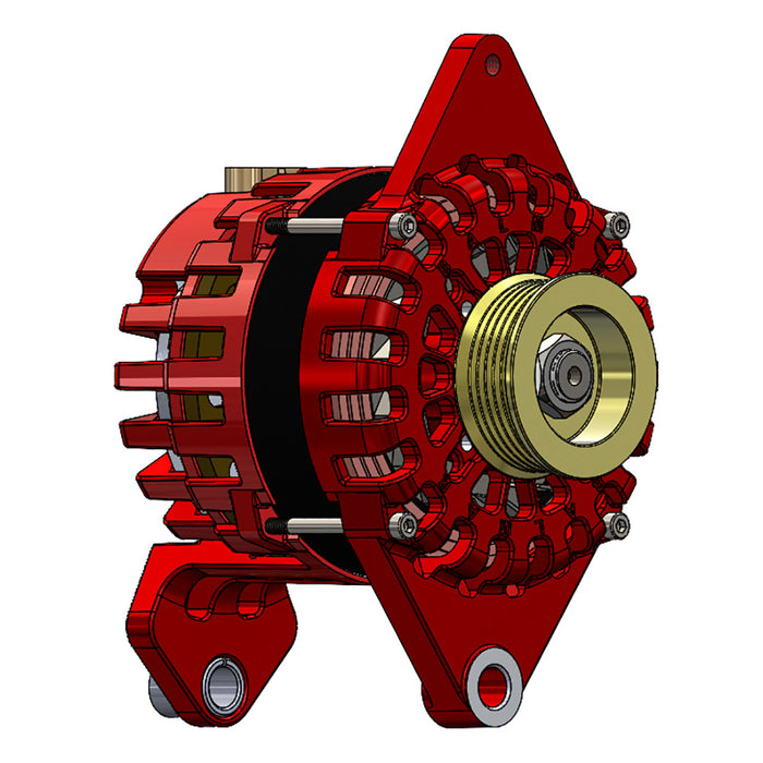 Balmar XT-DF4-170-K6 Alternator 170 AMP 12V 4" Dual Foot Saddle K6 Pulley