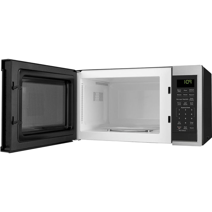 GE Appliances GCBK09N1WSS 0.9 Cu. Ft. Capacity Built-In Microwave Oven, Stainless