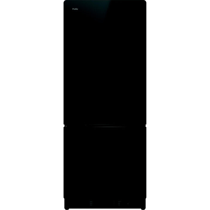 GE® Appliances PBV10R5VBB GE Profile™ Bottom Freezer Refrigerator Glass w/ Black Appearance