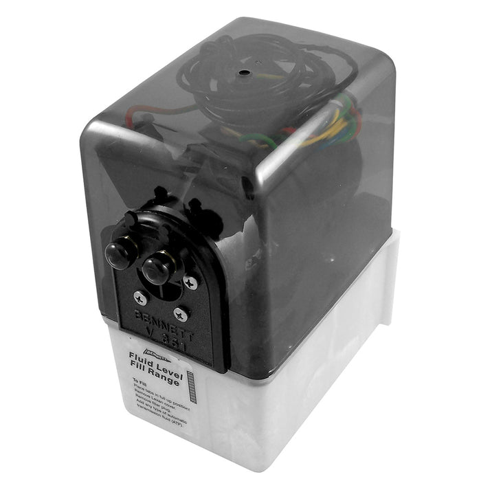 Unidad de potencia hidráulica marina Bennett de 12 V con conector Deutch