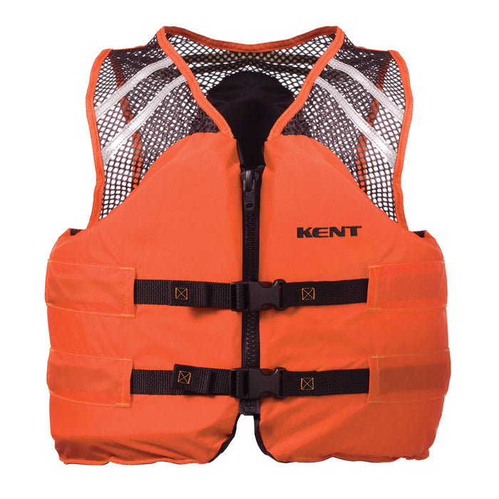 Chaleco comercial clásico Kent Mesh - Grande - Naranja